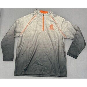 Colosseum Syracuse Orange 1/4 Zip Pullover Mens XL Orange Performance Grey Ombre